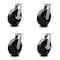 Service Caster 12 Inch Heavy Duty Phenolic Wheel Swivel Caster Swivel Locks 2 Brakes, 2PK SCC-KP92S1230-PHR-BSL-2-SLB-2 - alternate 1